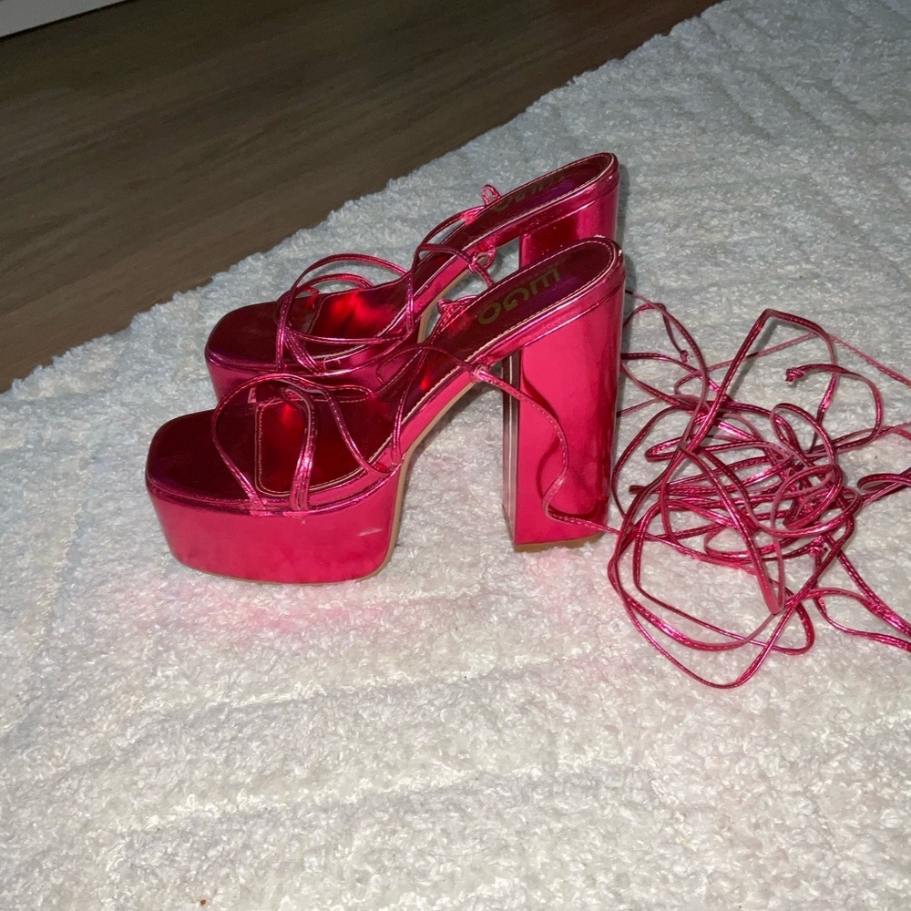Women's Pink Platform Heels